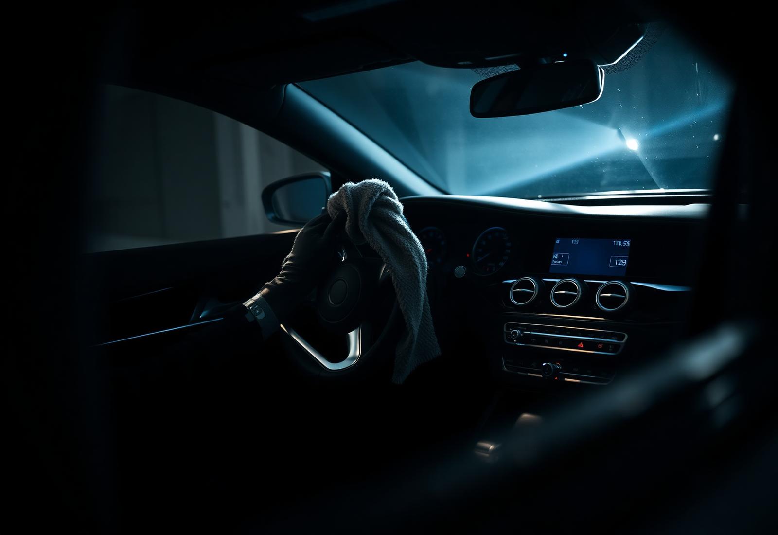 Draude technician detailing a car interior